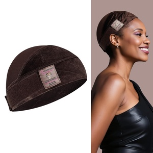 image:imageDreamlover Wig Grip Cap2in1 Wig Cap with Grip Band Nude 1 PCSDark Brown