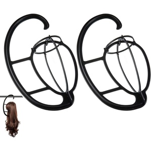 image:imageDreamlover Wig Hangers for Fast Drying Wig 2 SetsBlack